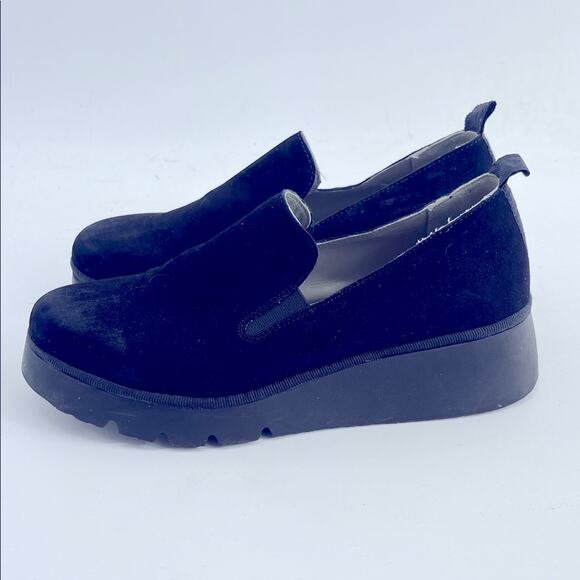 Fly London Pece suede platform wedge lugged sole loafer shoes sz 39 - Picture 1 of 6